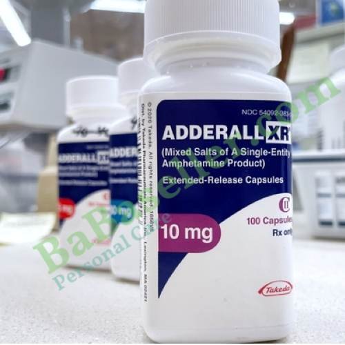 Adderall 10mg moderate dose tablets packaging