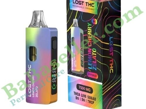 Lost THC V2 7.5 Gram THCa Disposable Slug front view high capacity vape