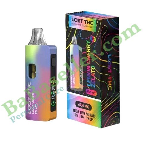 Lost THC V2 7.5 Gram THCa Disposable Slug front view high capacity vape