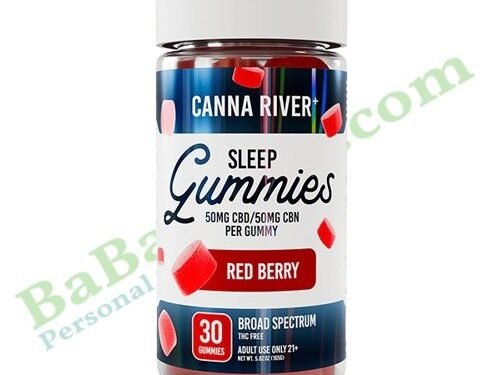 Canna River Broad Spectrum Sleep Gummies 30 count CBD sleep support hemp gummies bottle