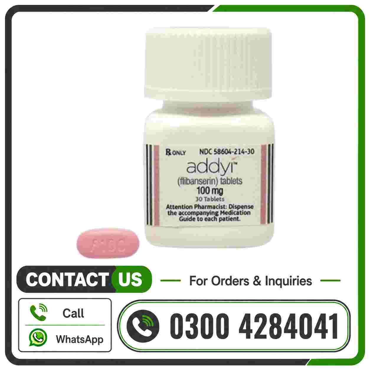 Addyi Tablets (Flibanserin) Price in Pakistan